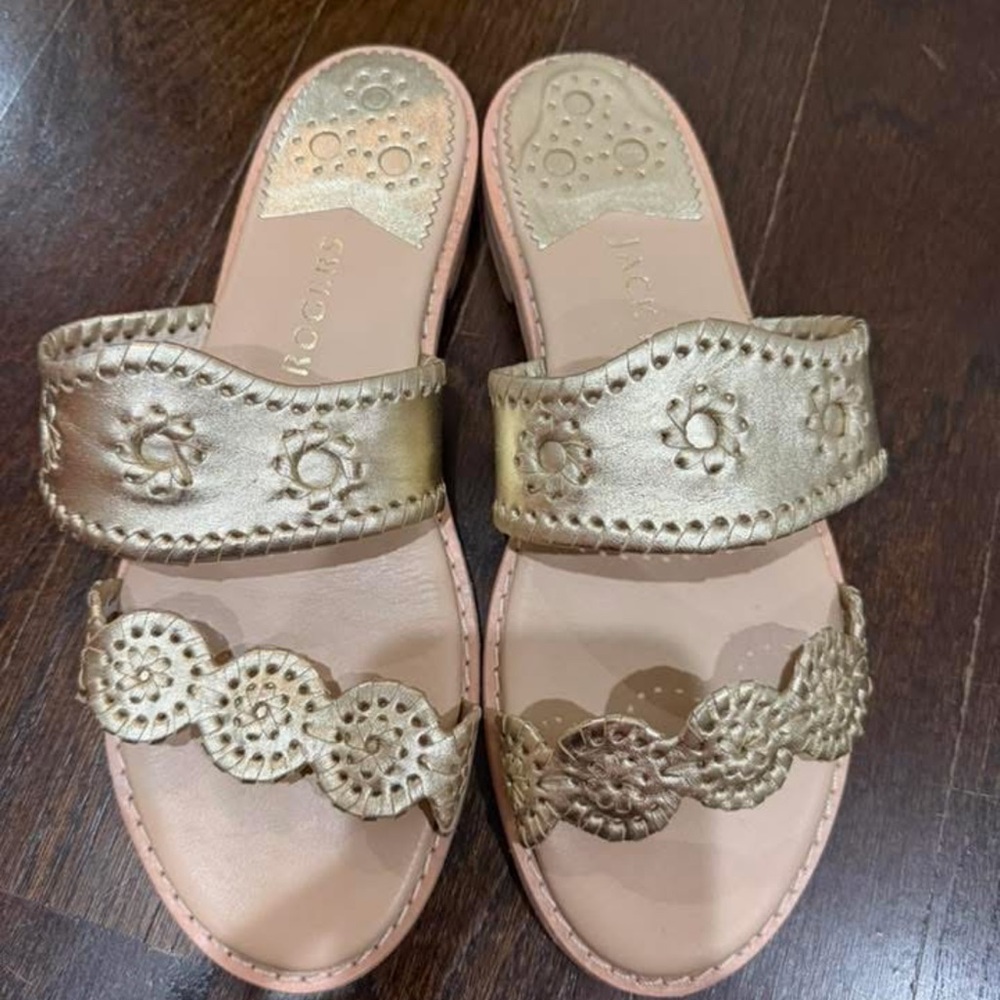 Jack Rogers Gold Women's Sandals